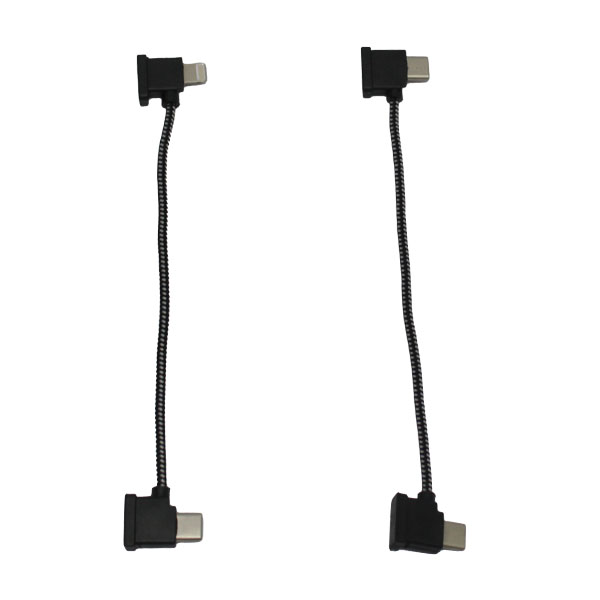 Cable Dji RC Tipo C  - C y C - Lightning mallado (Genérico)